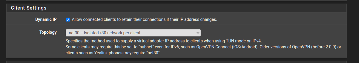 VPN Client Isolation 